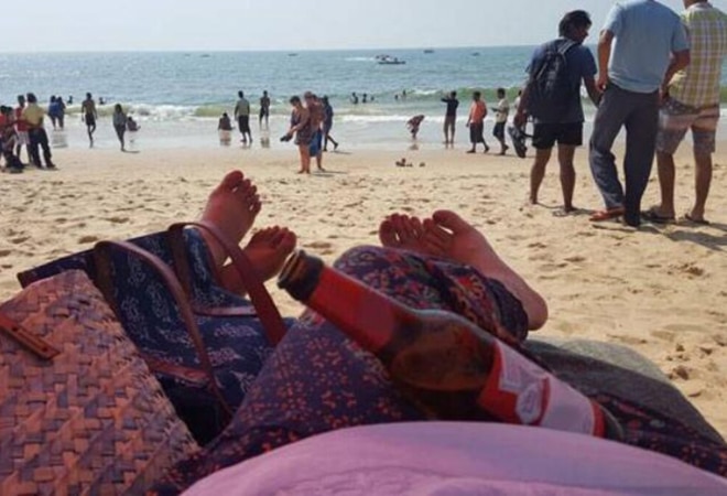 Some tourists have also reported foot injuries after accidently stepping on broken glass shards Some tourists have also reported foot injuries after accidently stepping on broken glass shards