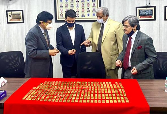 DRI seizes 55.61 kg of foreign gold worth Rs 28 crore Image: PIB DRI seizes 55.61 kg of foreign gold worth Rs 28 crore Image: PIB