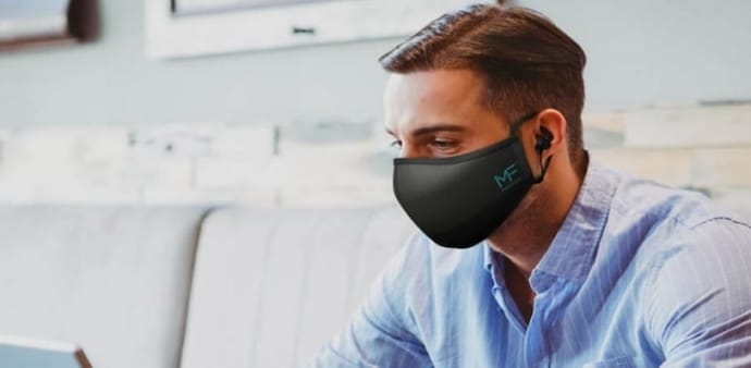 MaskFone showcased at CES 2021. MaskFone showcased at CES 2021.
