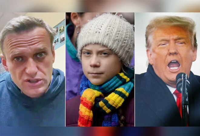 Russian dissident Alexei Navalny, Greta Thunberg and Donald Trump are among the nominees for Nobel Peace Prize this year. (Reuters photos) Russian dissident Alexei Navalny, Greta Thunberg and Donald Trump are among the nominees for Nobel Peace Prize this year. (Reuters photos)