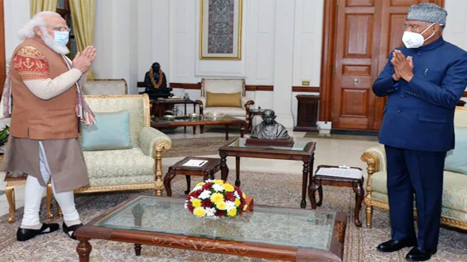 Prime Minister Narendra Modi and President Ram Nath Kovind earlier at the Rashtrapati Bhavan (Photo- AFP) Prime Minister Narendra Modi and President Ram Nath Kovind earlier at the Rashtrapati Bhavan (Photo- AFP)