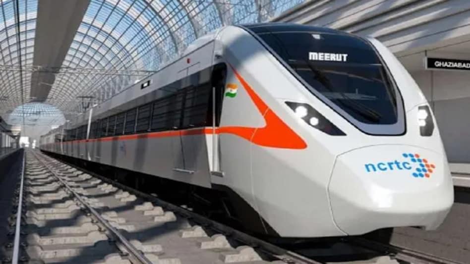 In September last year, the Union housing and urban affairs ministry had unveiled the first look of the RRTS train In September last year, the Union housing and urban affairs ministry had unveiled the first look of the RRTS train