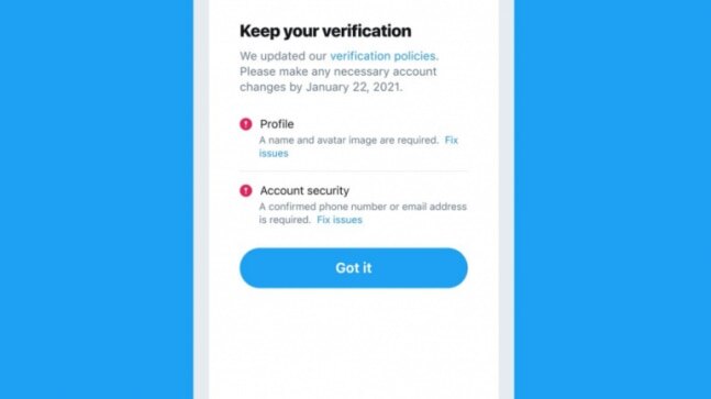 Twitter relaunches profile verification process
