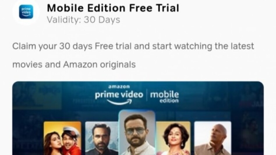 Airtel users can get a free trial of Amazon Prime mobile edition for 30 days, here is how Airtel users can get a free trial of Amazon Prime mobile edition for 30 days, here is how