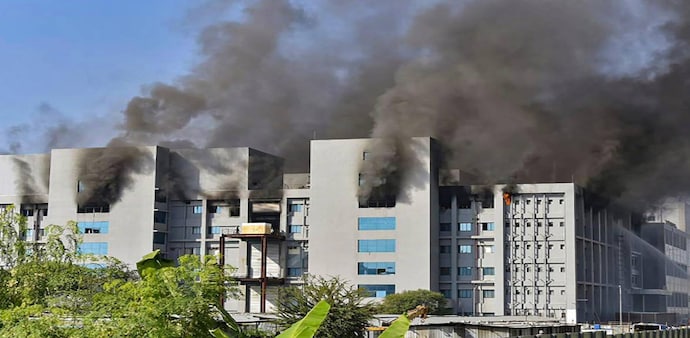 At least five workers were killed in the fire that broke out at SII's plant at Manjri in Pune At least five workers were killed in the fire that broke out at SII's plant at Manjri in Pune