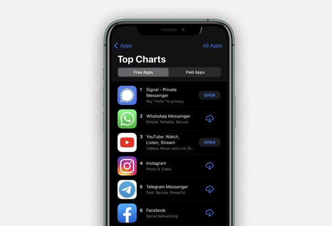 Signal sees surge in downloads Signal sees surge in downloads