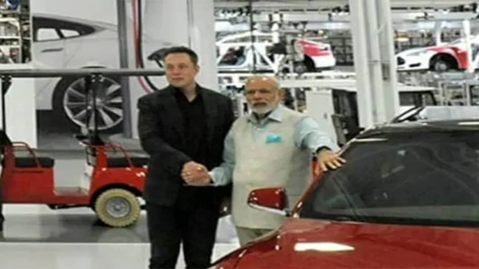 Prime Minister Narendra Modi with Tesla founder Elon Musk (Photo- BJP India Instagram) Prime Minister Narendra Modi with Tesla founder Elon Musk (Photo- BJP India Instagram)