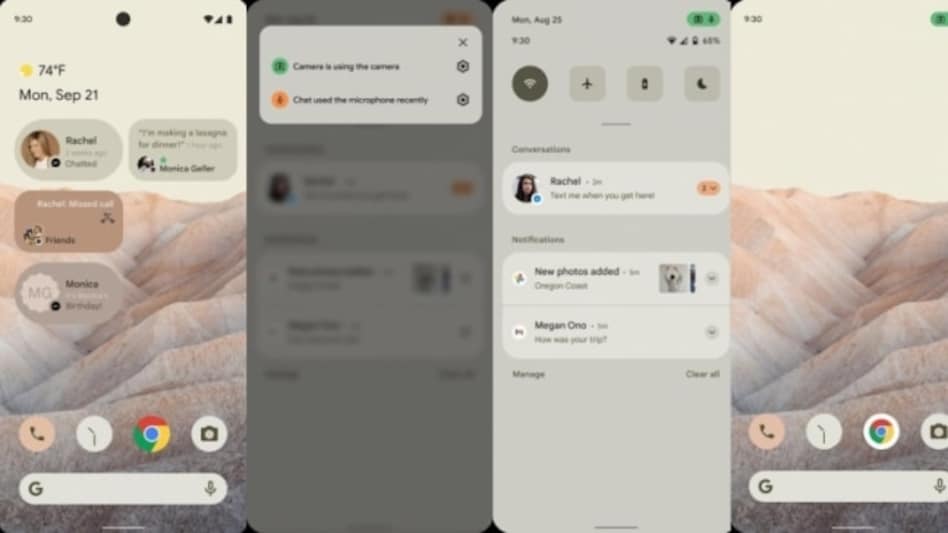 Android 12 UI leaked in screenshots. (Image: XDA-Developers) Android 12 UI leaked in screenshots. (Image: XDA-Developers)
