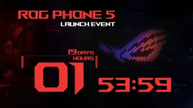 Asus ROG Phone 5 gaming phone launch set for March 10