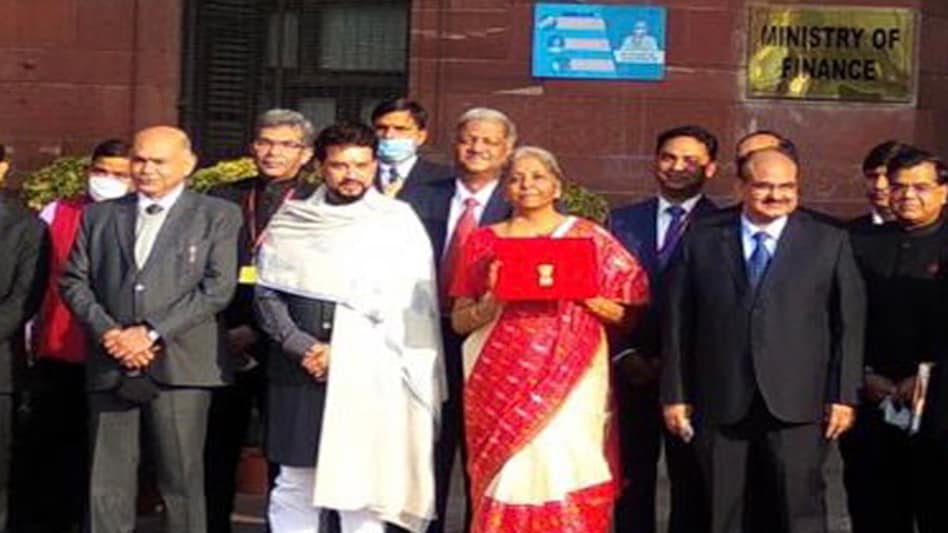 Union Budget: FM Sitharaman replaces bahi-khata with Made in India tab Union Budget: FM Sitharaman replaces bahi-khata with Made in India tab