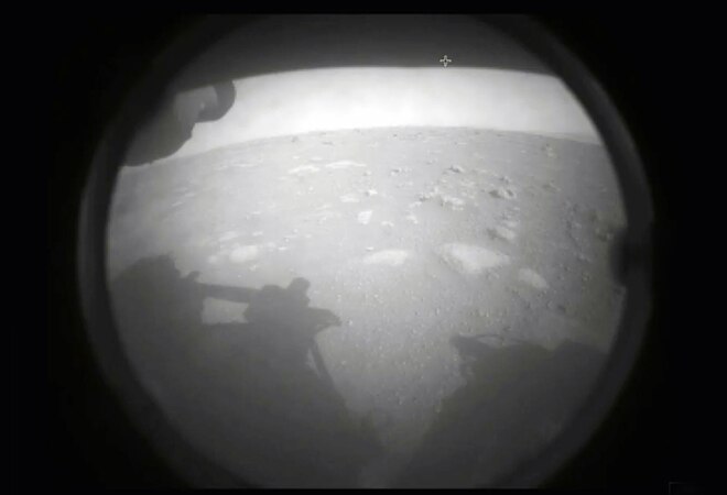 NASA's Mars rover Perseverance, which is said to be the biggest and the most advanced rover ever sent by Nasa, sent two images from space showing the surface of Mars NASA's Mars rover Perseverance, which is said to be the biggest and the most advanced rover ever sent by Nasa, sent two images from space showing the surface of Mars