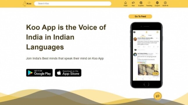 The India made Koo app is now available on web, Android, and iOS platforms. The India made Koo app is now available on web, Android, and iOS platforms.