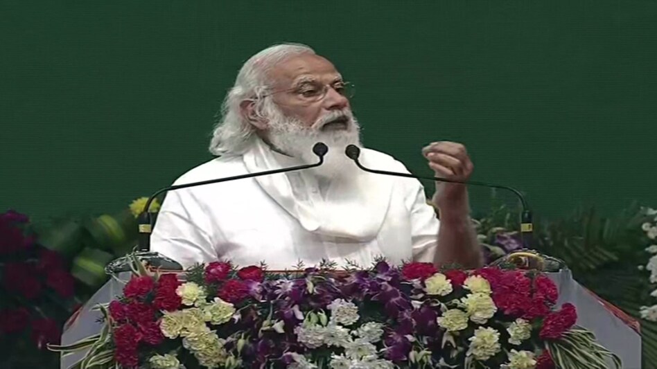 The prime minister also paid tribute to the CRPF jawans who were killed in the terror attack in the Pulwama district of south Kashmir in February 2019 The prime minister also paid tribute to the CRPF jawans who were killed in the terror attack in the Pulwama district of south Kashmir in February 2019