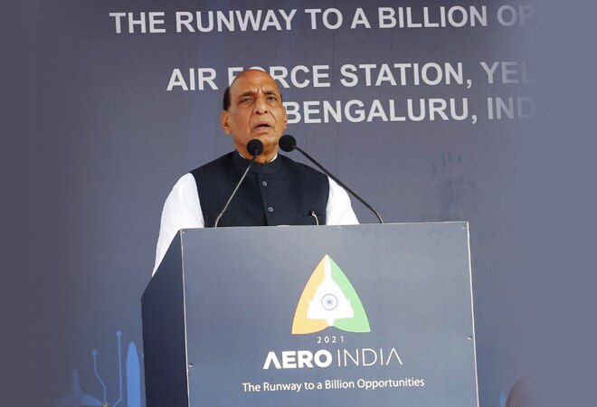 World's first hybrid aero and defence exhibition: Rajnath Singh declares Aero India 2021 open