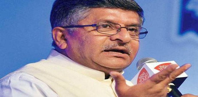 Union IT and communications minister Ravi Shankar Prasad Union IT and communications minister Ravi Shankar Prasad