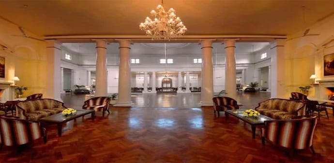 Main lobby of the Delhi Gymkhana Club (Photo: Mail Today) Main lobby of the Delhi Gymkhana Club (Photo: Mail Today)