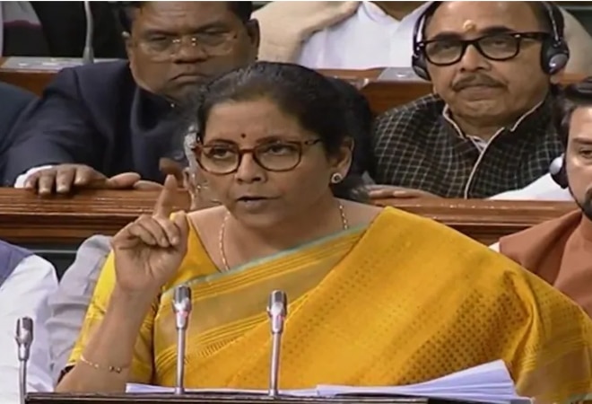 Finance Minister Nirmala Sitharaman moved the bill in the lower house of the parliament which sought to raise the FDI limit in the insurance sector to 74% from 49% Finance Minister Nirmala Sitharaman moved the bill in the lower house of the parliament which sought to raise the FDI limit in the insurance sector to 74% from 49%