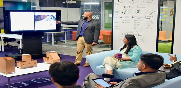 Employees at Accenture Innovation Hub in Bengaluru Employees at Accenture Innovation Hub in Bengaluru