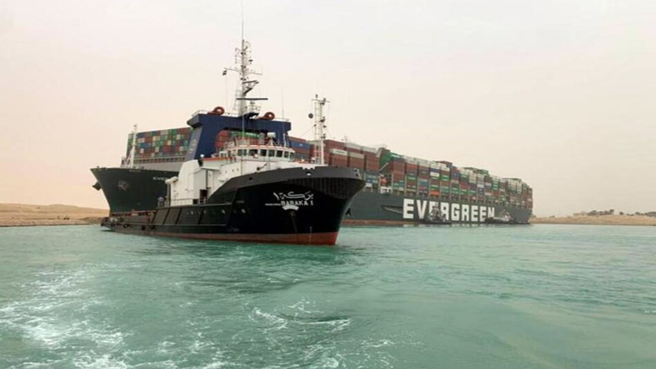 About 15% of world shipping traffic passes through the Suez Canal About 15% of world shipping traffic passes through the Suez Canal