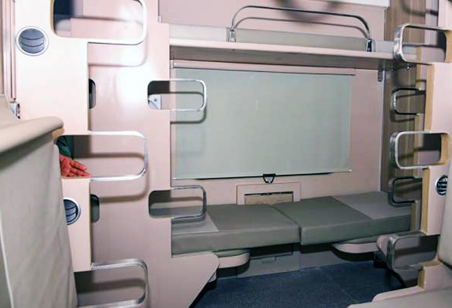 In the newly designed AC 3-tier economy class coaches, there will be individual AC vents for each berth, an ergonomically designed ladder for accessing the middle and upper berths, etc In the newly designed AC 3-tier economy class coaches, there will be individual AC vents for each berth, an ergonomically designed ladder for accessing the middle and upper berths, etc