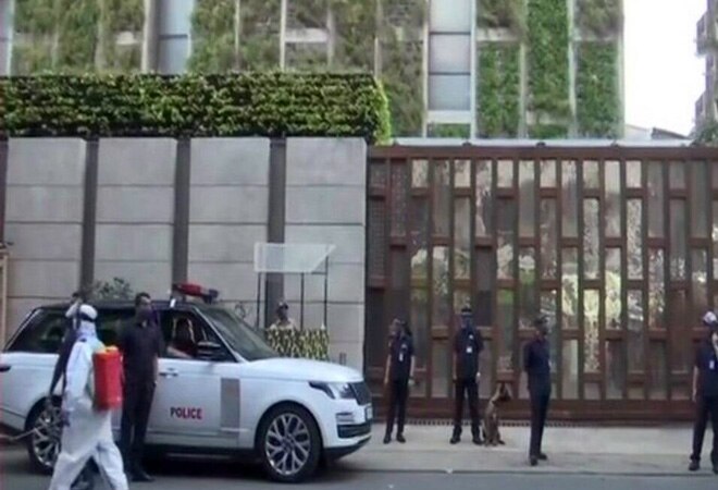 On February 25, a Scorpio car with 20 gelatin sticks inside it was found near 'Antilia', the multi-story residence of Mukesh Ambani in south Mumbai On February 25, a Scorpio car with 20 gelatin sticks inside it was found near 'Antilia', the multi-story residence of Mukesh Ambani in south Mumbai