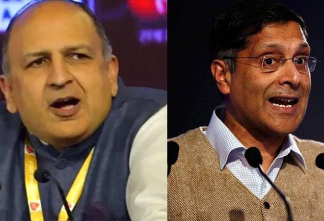 Political commentator Pratap Bhanu Mehta and former CEA Arvind Subramanian Political commentator Pratap Bhanu Mehta and former CEA Arvind Subramanian