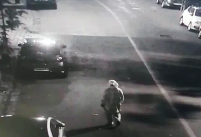 The suspect was allegedly wearing the PPE kit to hide their identity The suspect was allegedly wearing the PPE kit to hide their identity