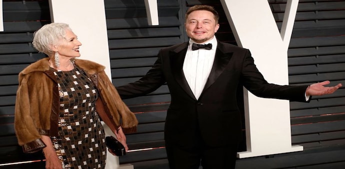 Elon Musk with his mother Maye Musk Elon Musk with his mother Maye Musk