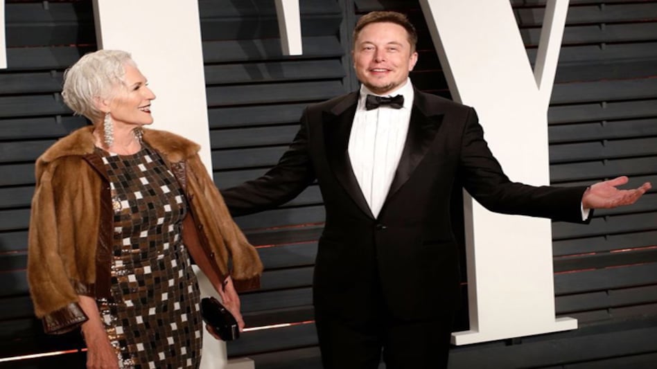 Elon Musk with his mother Maye Musk Elon Musk with his mother Maye Musk