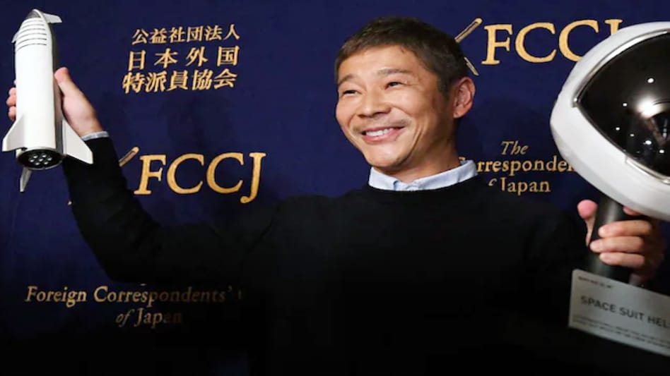 Japanese billionaire Yusaku Maezawa was announced in 2018 as the first man to reserve a spot abord Elon Musk's SpaceX, which is still in development Japanese billionaire Yusaku Maezawa was announced in 2018 as the first man to reserve a spot abord Elon Musk's SpaceX, which is still in development