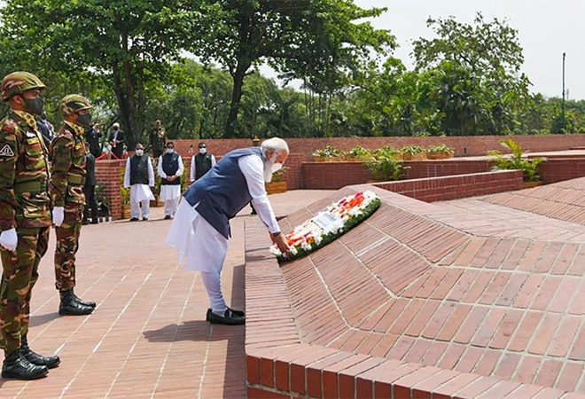 The Prime Minister paid homage to the freedom fighters who had died in 1971 during the Bangladesh War of Independence The Prime Minister paid homage to the freedom fighters who had died in 1971 during the Bangladesh War of Independence