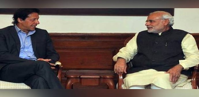 Pakistani Prime Minister Imran Khan and Indian Prime Minister Narendra Modi Pakistani Prime Minister Imran Khan and Indian Prime Minister Narendra Modi