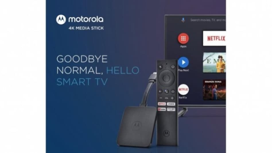 Flipkart Motorola 4K Android TV Stick launched in India to make your dumb TV smart Flipkart Motorola 4K Android TV Stick launched in India to make your dumb TV smart