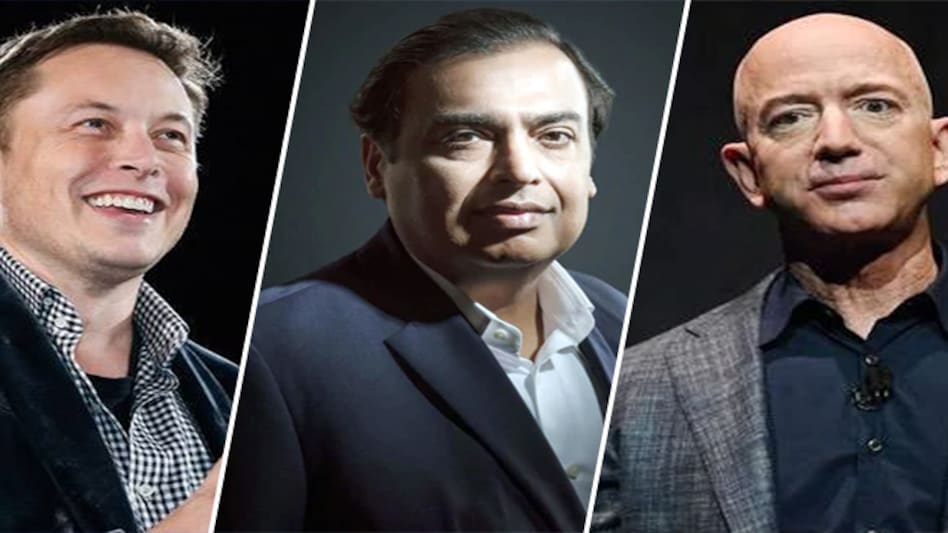 Musk is the richest person in the world, followed by Bezos, while Ambani is the richest Indian. Musk is the richest person in the world, followed by Bezos, while Ambani is the richest Indian.