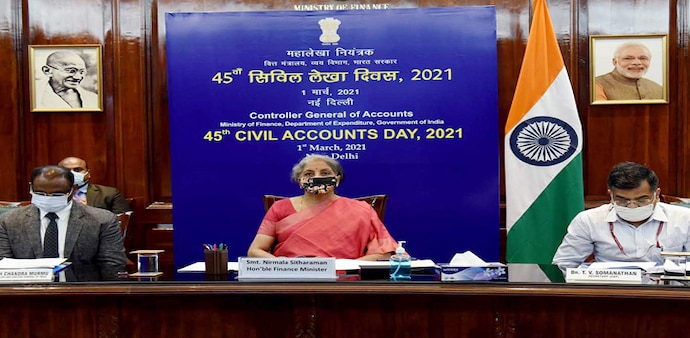 FM Nirmala Sitharaman address inaugural session of 45th Civil Accounts Day celebrations FM Nirmala Sitharaman address inaugural session of 45th Civil Accounts Day celebrations