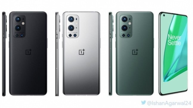 OnePlus 9 and OnePlus 9 Pro high-resolution images leaked again, all colours revealed