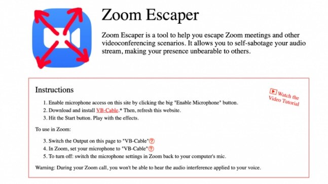 Zoom Escaper will let users add crying baby, dogs barking sound to help escape meetings