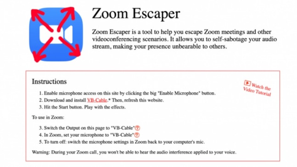 Zoom Escaper will let users add crying baby, dogs barking sound to help escape meetings Zoom Escaper will let users add crying baby, dogs barking sound to help escape meetings