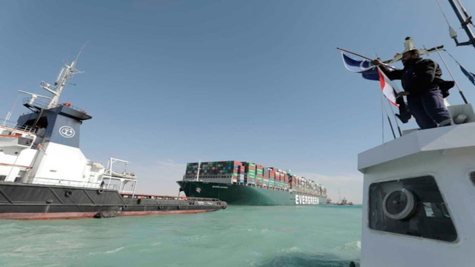 Traffic in Suez Canal resumes as stranded massive ship set free Traffic in Suez Canal resumes as stranded massive ship set free