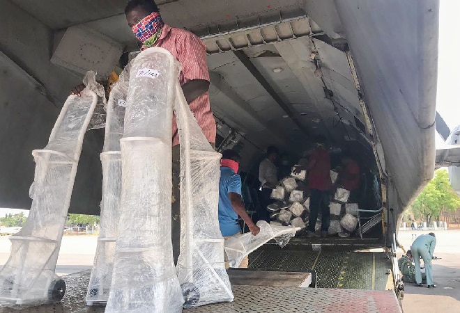 Centre mulls roping in IAF for ferrying oxygen containers from abroad