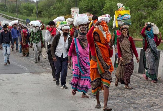 Amid talks of lockdown in Mumbai, migrant movement spotted on MP route