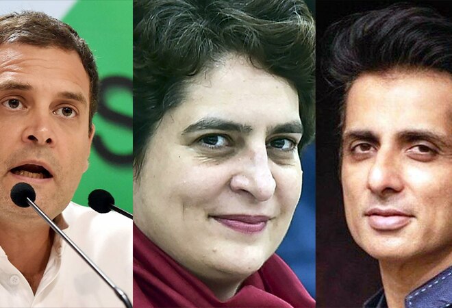 Congress leader Rahul Gandhi, Congress general secretary Priyanka Gandhi Vadra and Actor Sonu Sood have come in support of students who are going to appear in the CBSE board exams 2021. Congress leader Rahul Gandhi, Congress general secretary Priyanka Gandhi Vadra and Actor Sonu Sood have come in support of students who are going to appear in the CBSE board exams 2021.