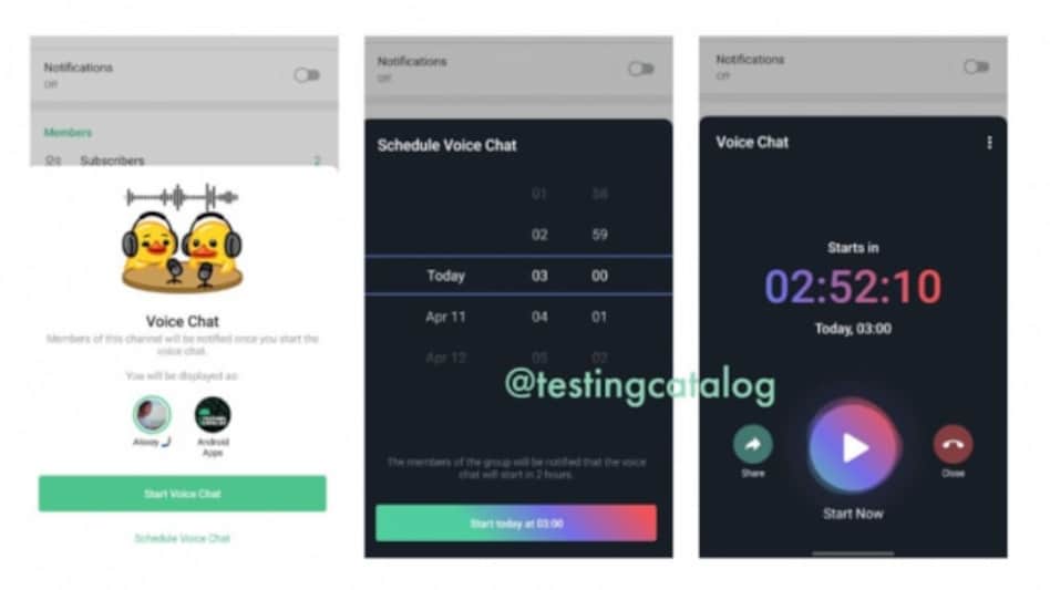 Telegram users can soon schedule voice chat on the app Telegram users can soon schedule voice chat on the app