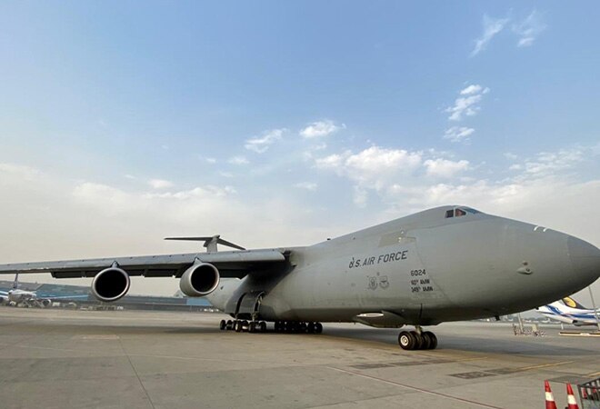 The first US government assistance flight has arrived in Delhi. More such flights are expected in the next week The first US government assistance flight has arrived in Delhi. More such flights are expected in the next week