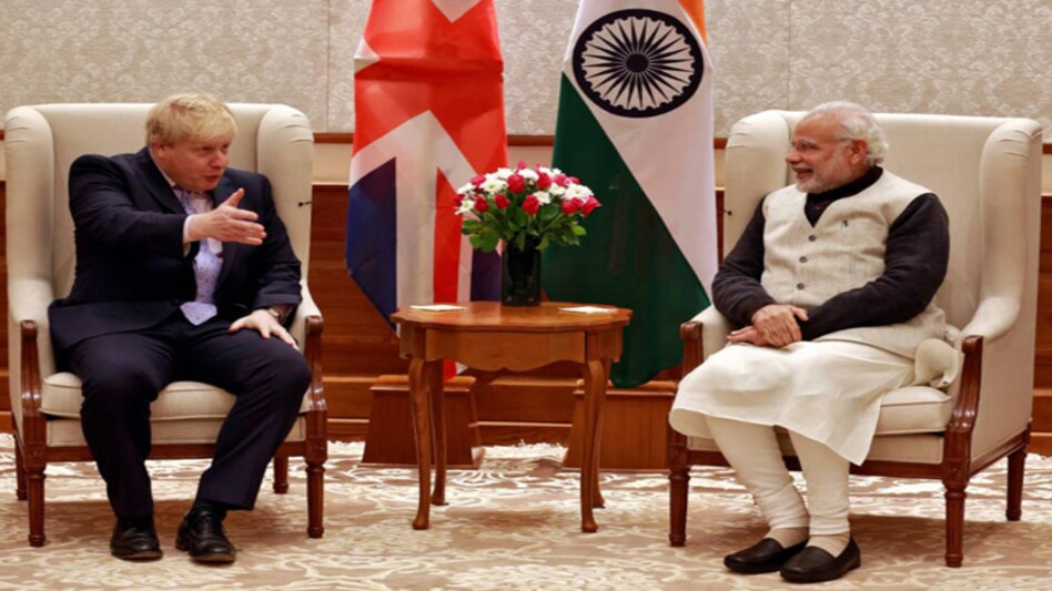 British Prime Minister Boris Johnson and Prime Minister Narendra Modi British Prime Minister Boris Johnson and Prime Minister Narendra Modi