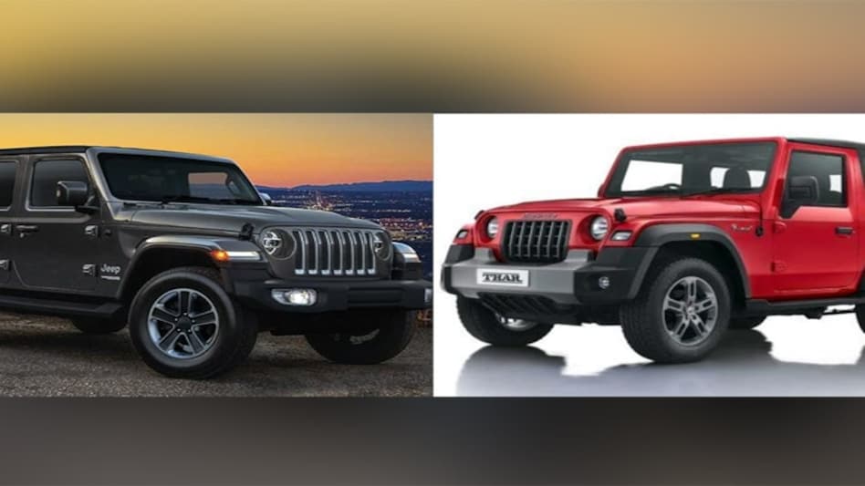 2021 Jeep Wrangler (left) and New Mahindra Thar (right) 2021 Jeep Wrangler (left) and New Mahindra Thar (right)