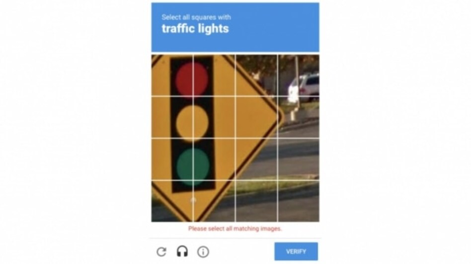 You may no longer have to click images of traffic light for human verification on internet You may no longer have to click images of traffic light for human verification on internet