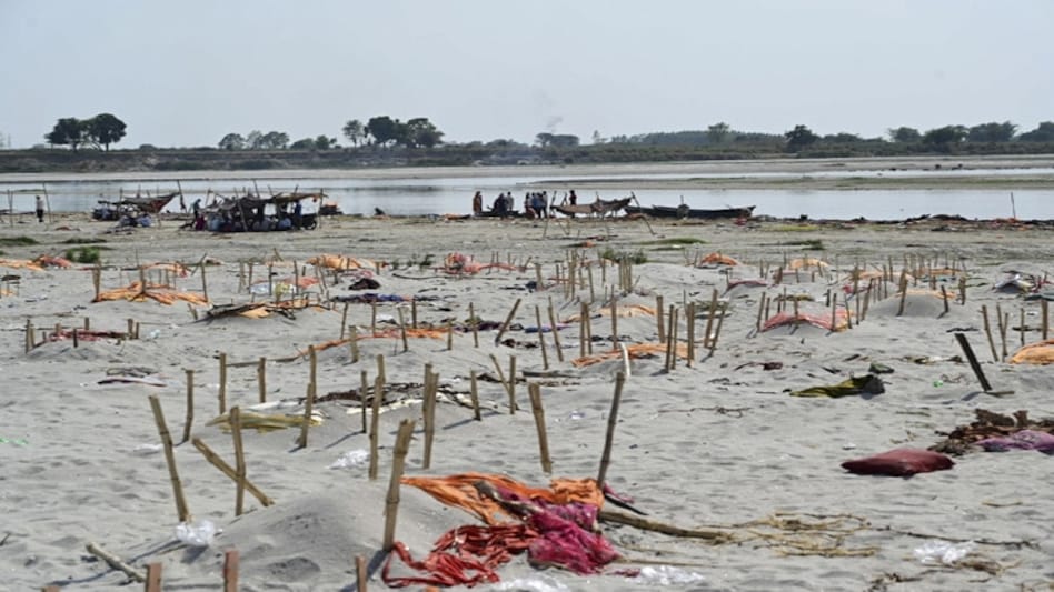 The Centre said dumping of dead bodies in the Ganga and its tributaries has recently been reported, which is "most undesirable and alarming". The Centre said dumping of dead bodies in the Ganga and its tributaries has recently been reported, which is "most undesirable and alarming".