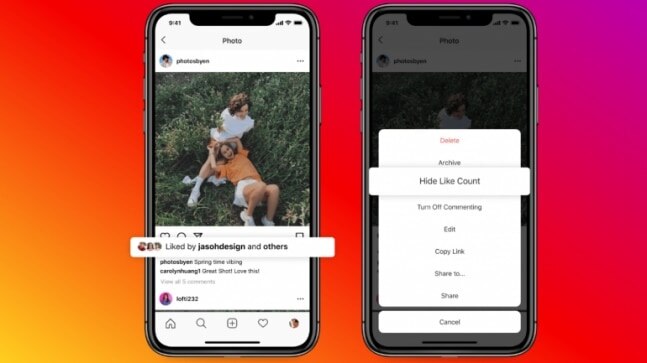Instagram, Facebook to allow users to hide like count from their posts