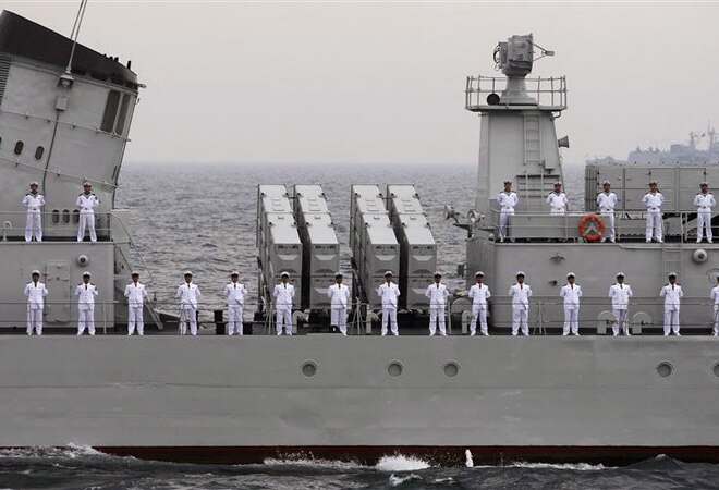 he Chinese Defence Ministry last week urged the US to restrain its front-line forces in the air and seas near China